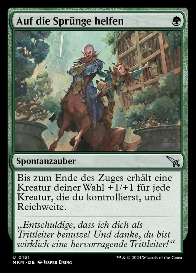 Auf die Sprünge helfen