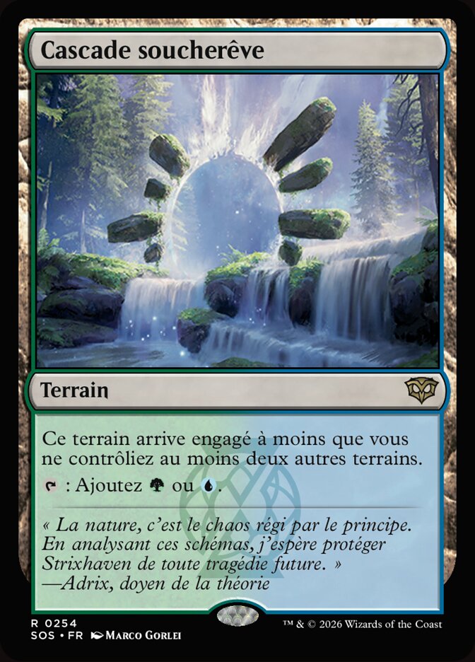 Cascade soucherêve