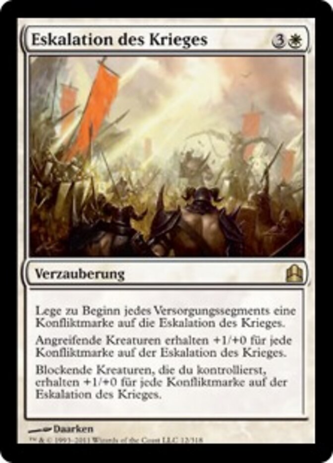 Eskalation des Krieges