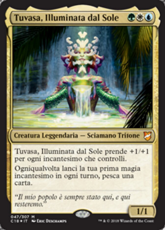 Tuvasa, Illuminata dal Sole
