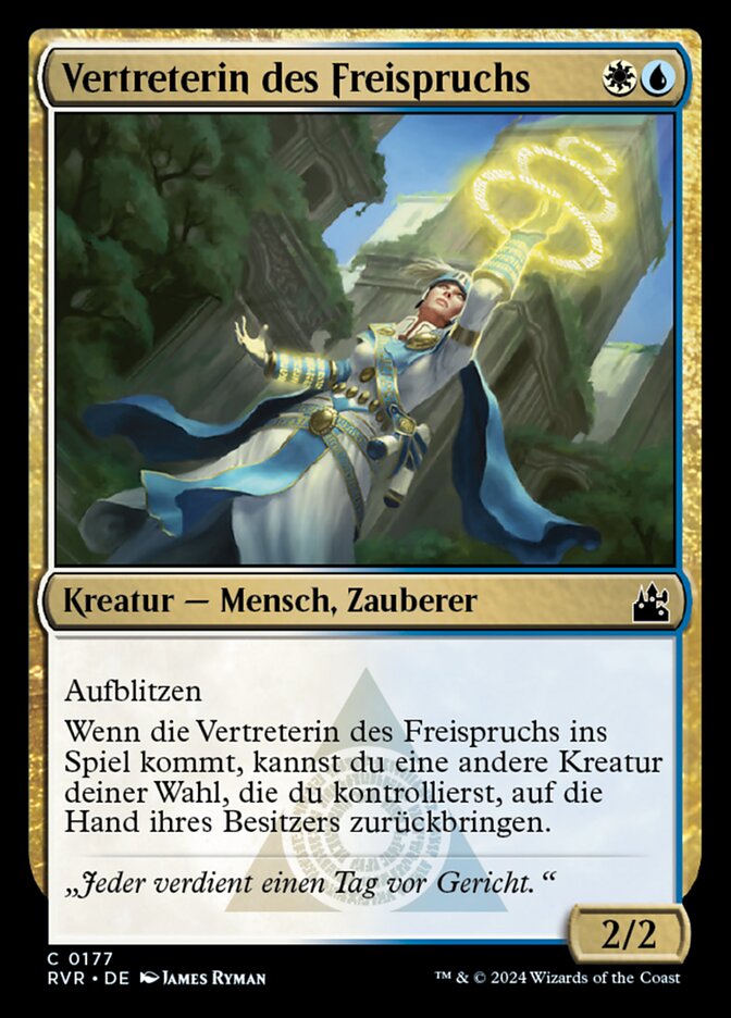 Vertreterin des Freispruchs