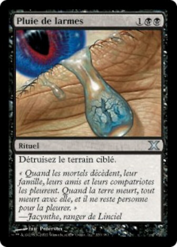 Pluie de larmes