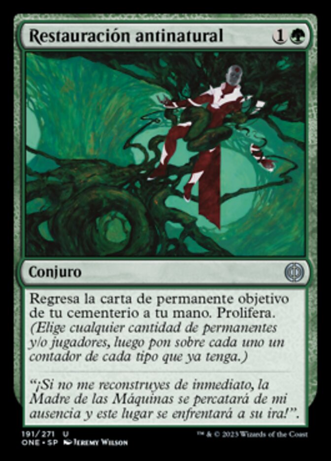 Restauración antinatural