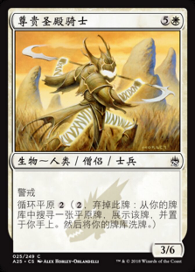尊贵圣殿骑士