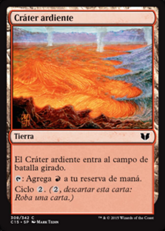 Cráter ardiente