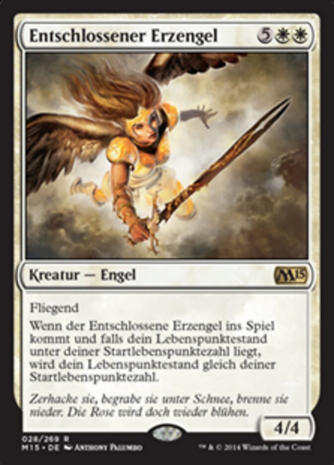 Entschlossener Erzengel