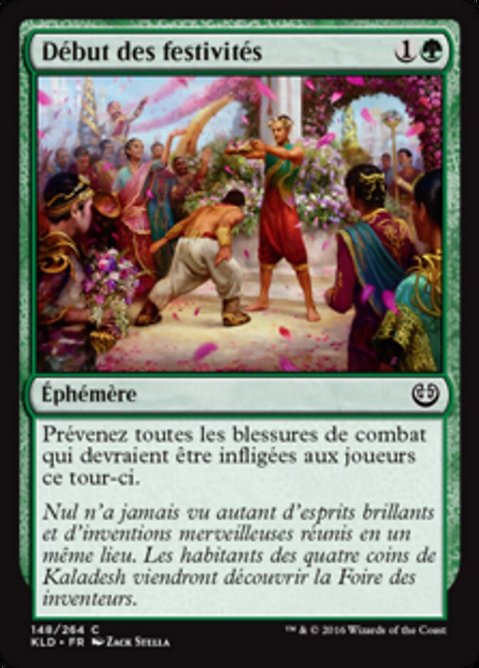 Début des festivités