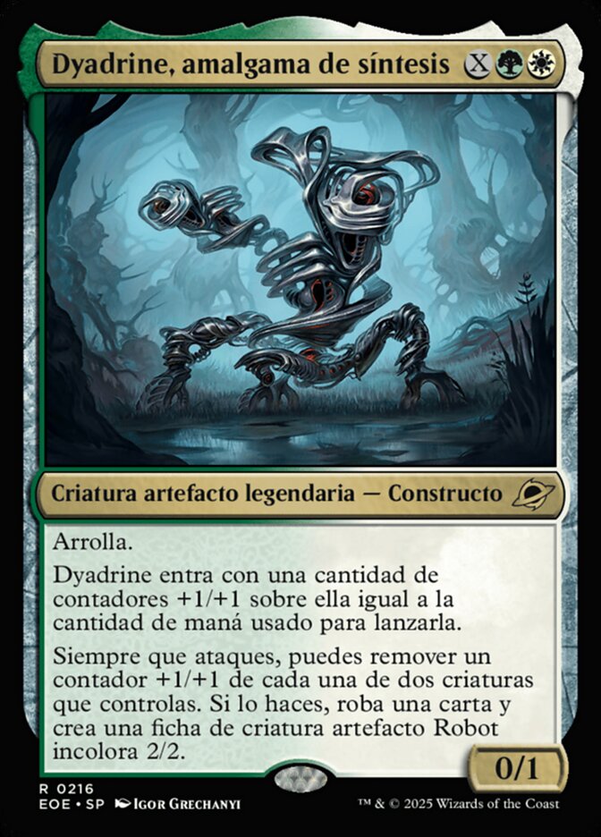Dyadrine, amalgama de síntesis