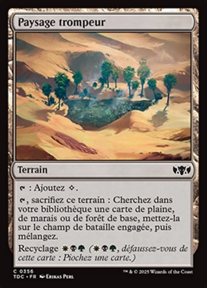 Paysage trompeur
