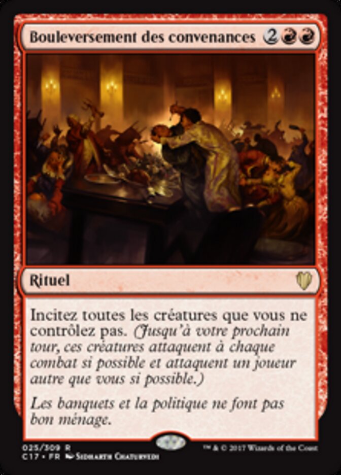 Bouleversement des convenances