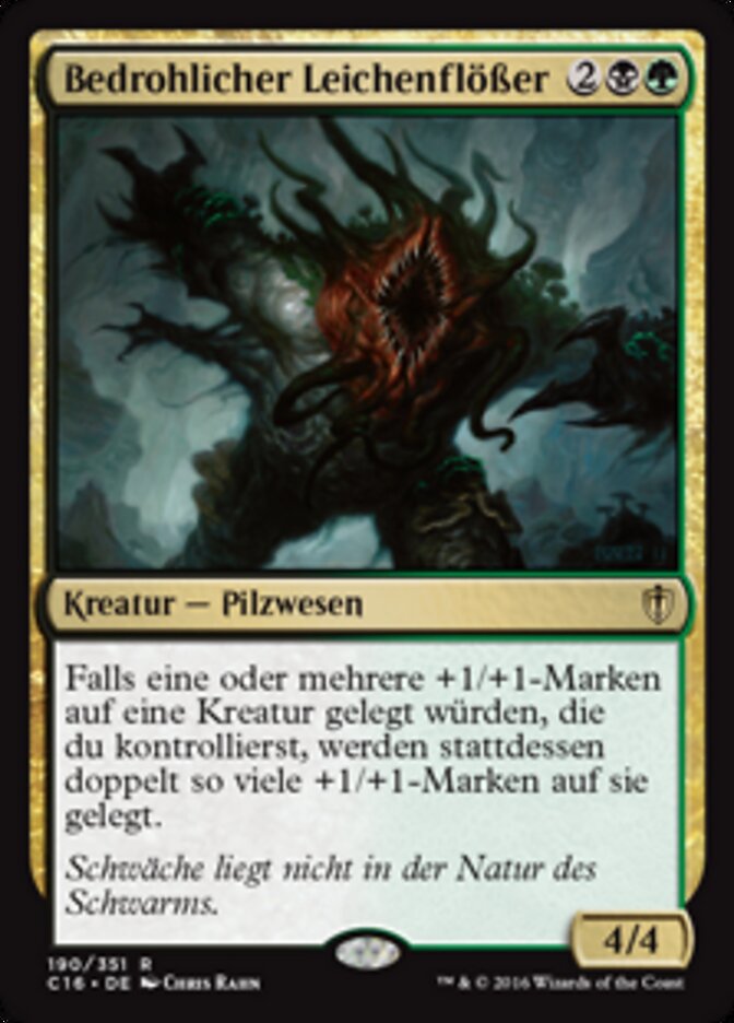 Bedrohlicher Leichenflößer