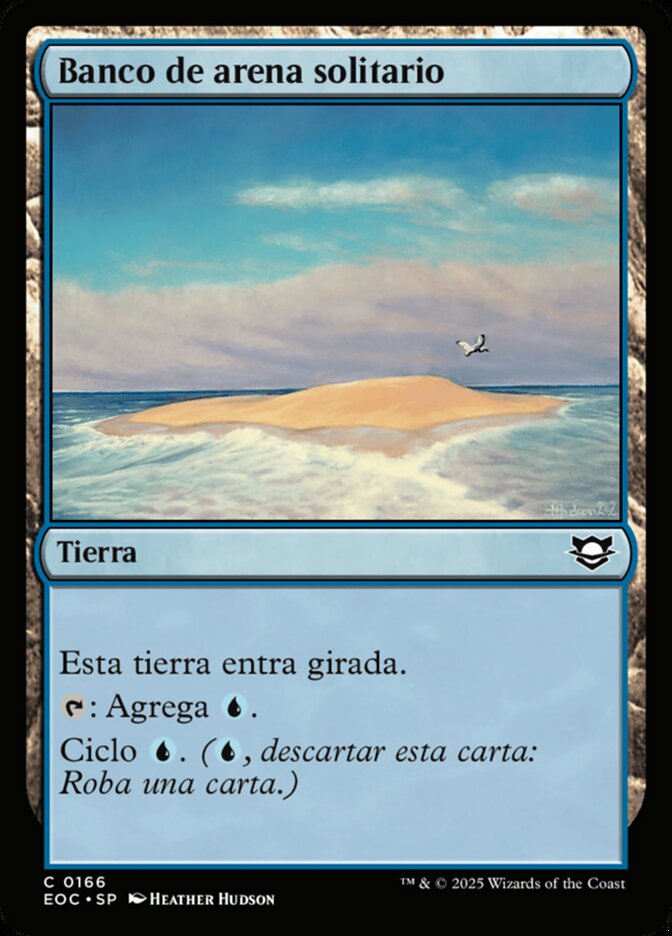 Banco de arena solitario