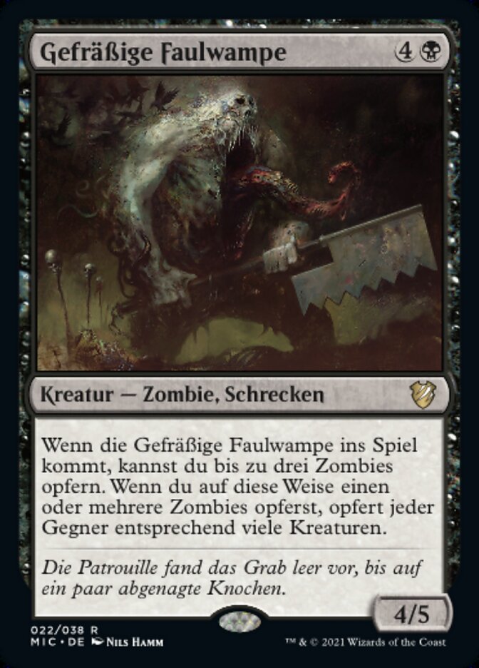 Gefräßige Faulwampe