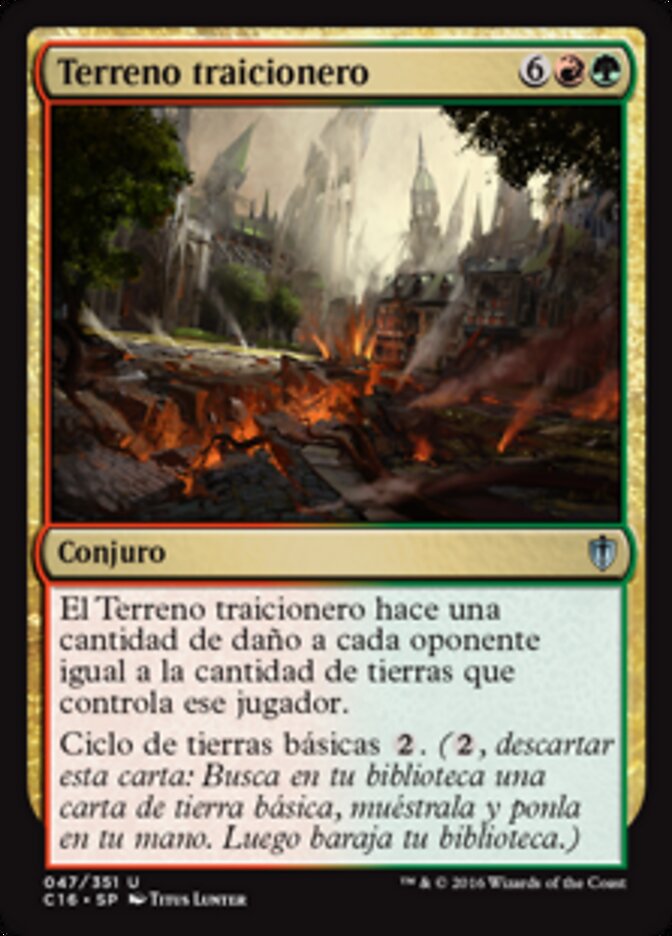 Terreno traicionero