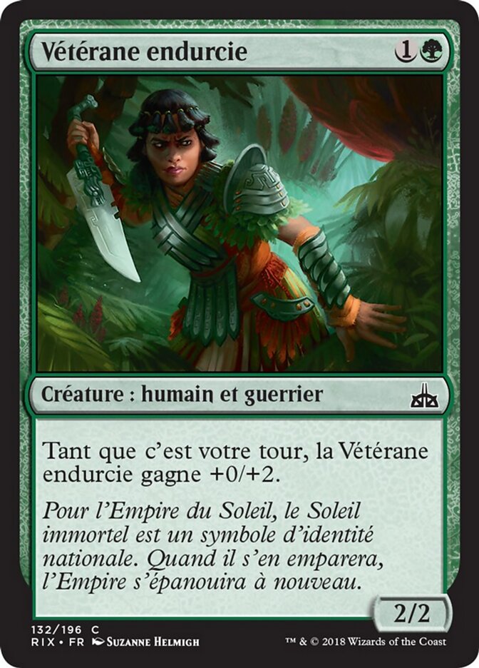 Vétérane endurcie