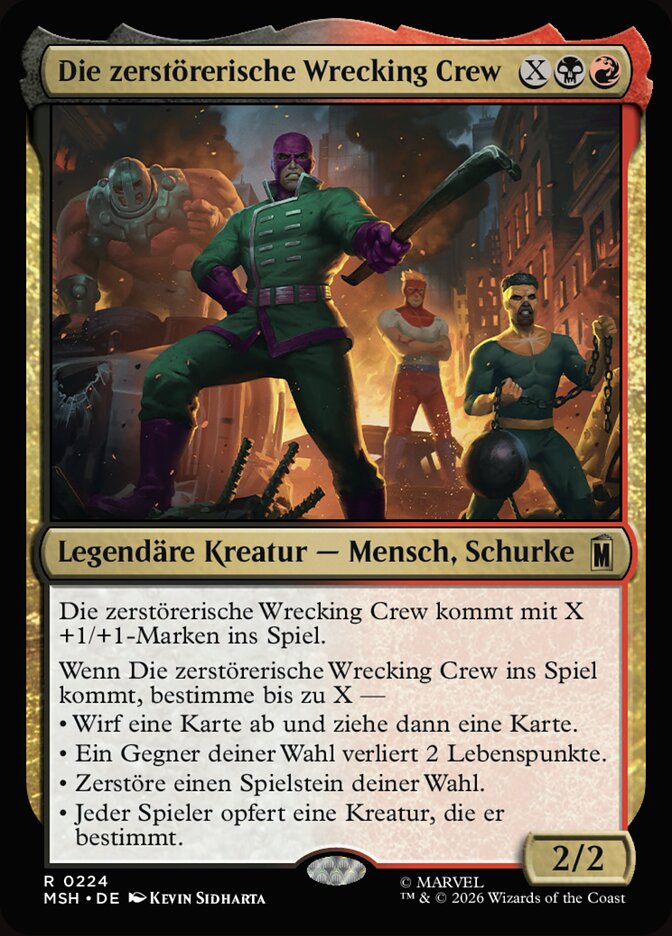 Die zerstörerische Wrecking Crew