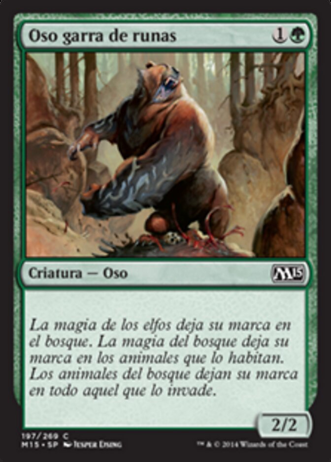Oso garra de runas