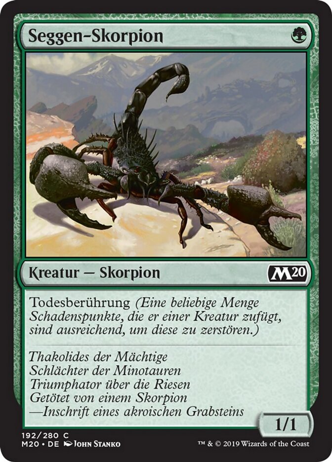 Seggen-Skorpion