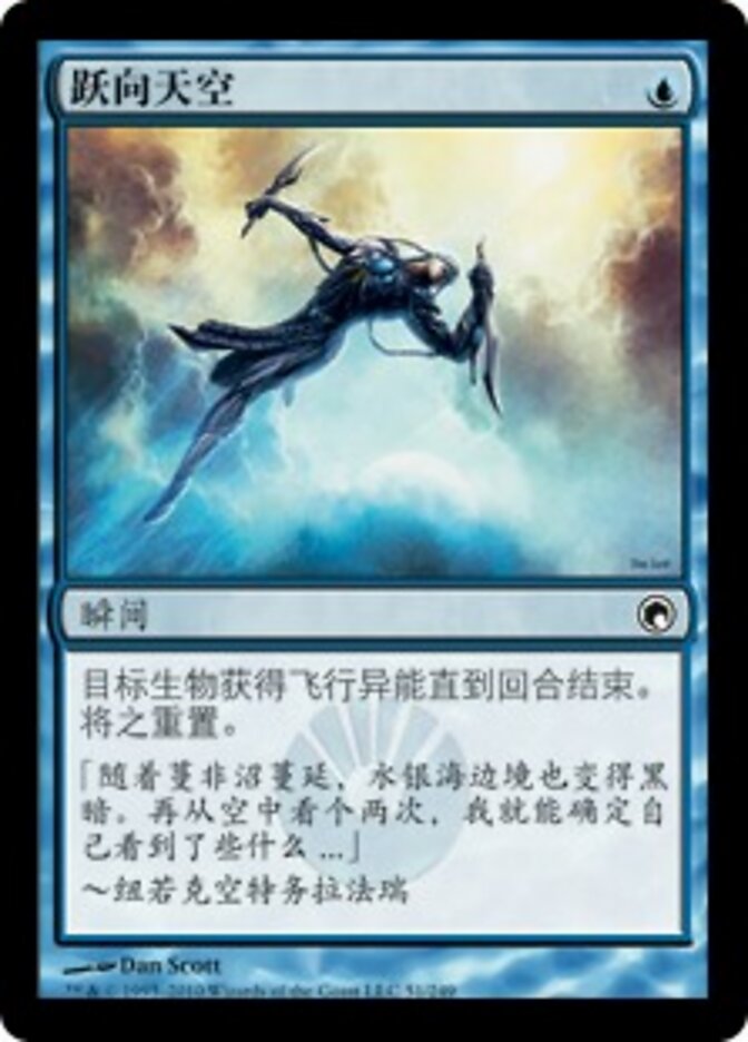 跃向天空