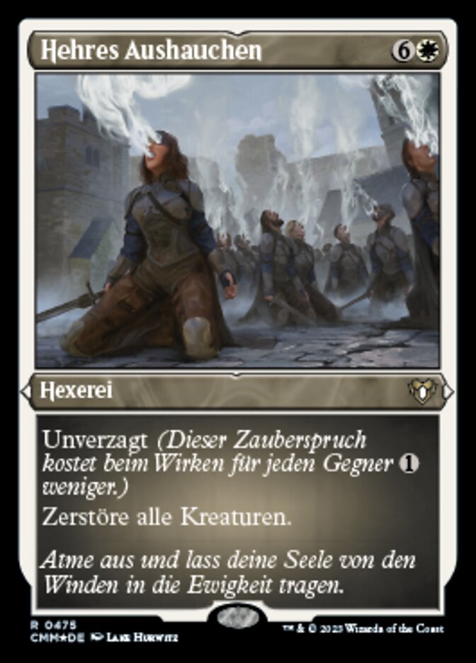 Hehres Aushauchen