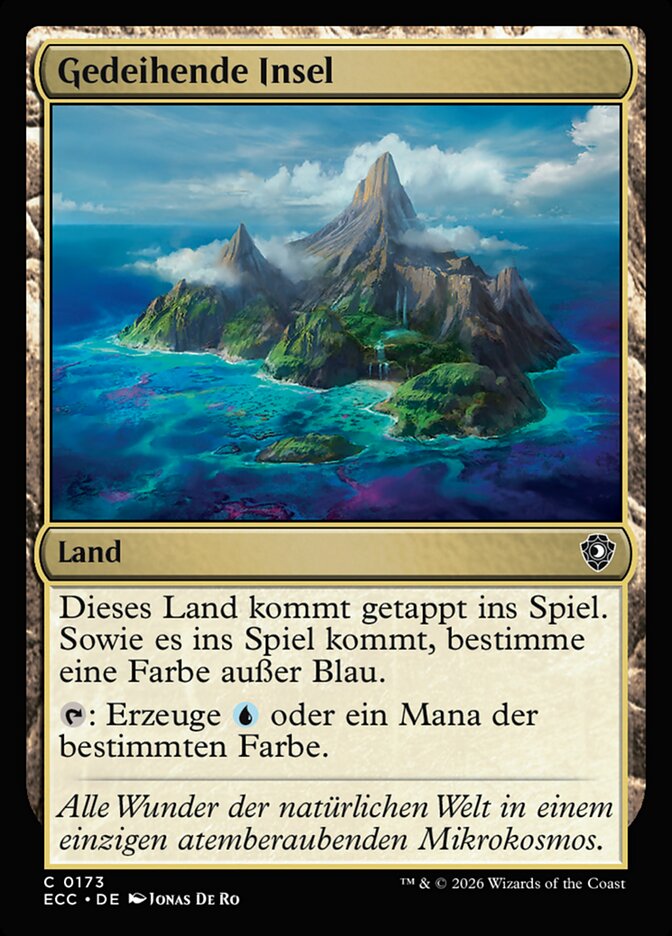 Gedeihende Insel