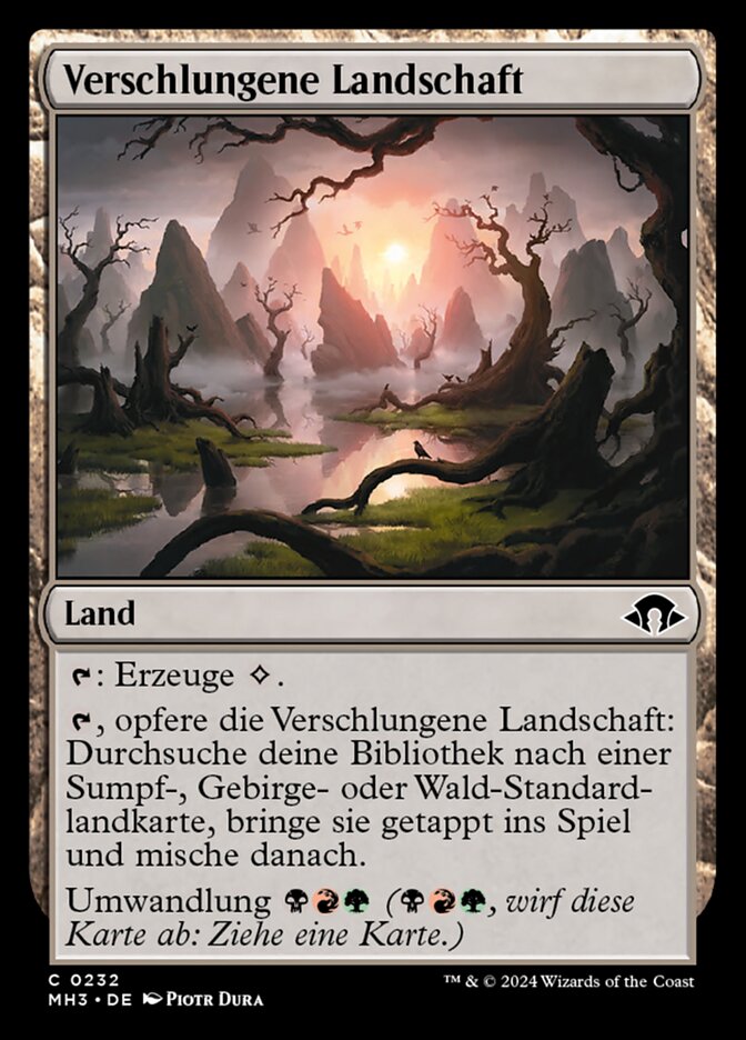 Verschlungene Landschaft