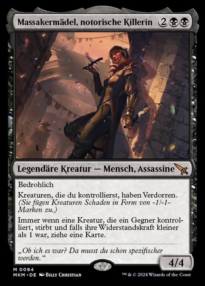 Massakermädel, notorische Killerin