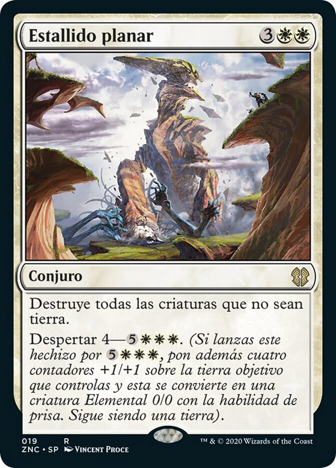 Estallido planar