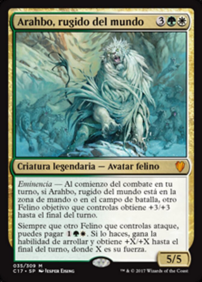 Arahbo, rugido del mundo