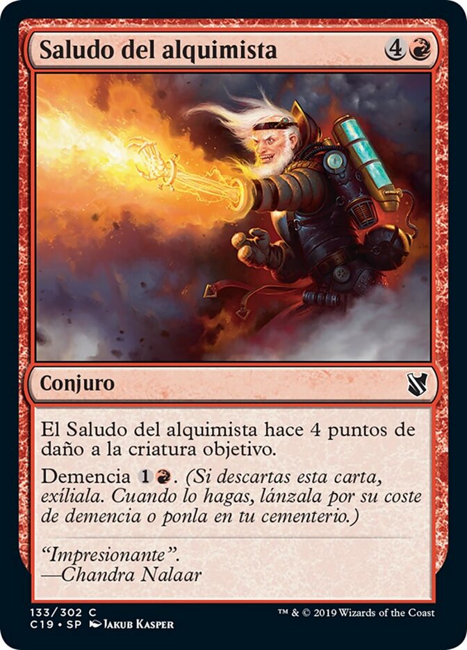 Saludo del alquimista
