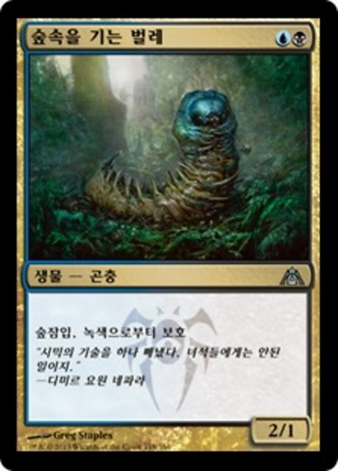 숲속을 기는 벌레