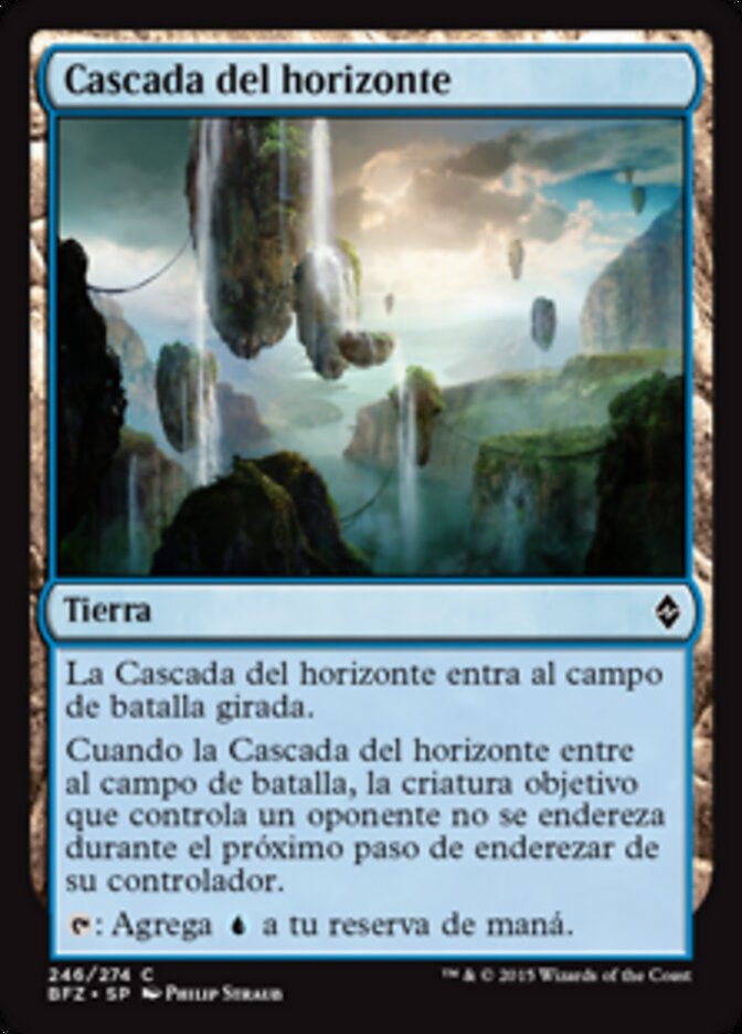 Cascada del horizonte