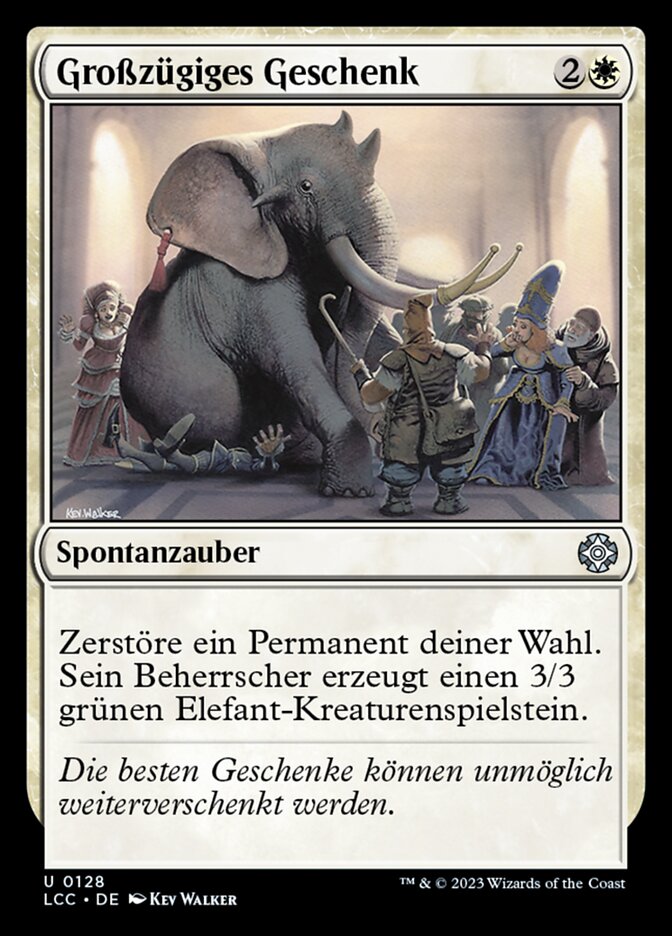Großzügiges Geschenk