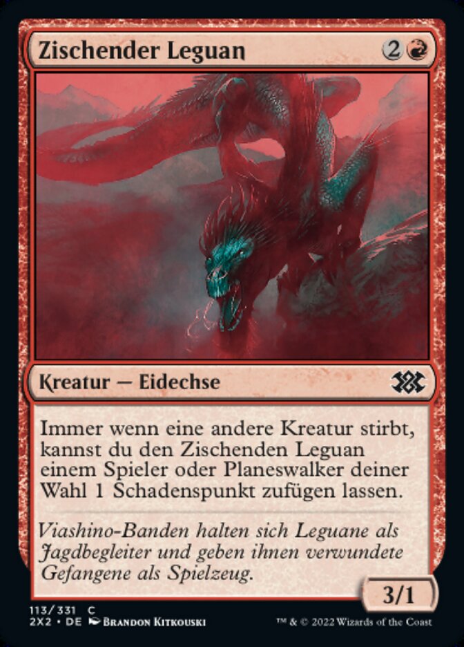 Zischender Leguan
