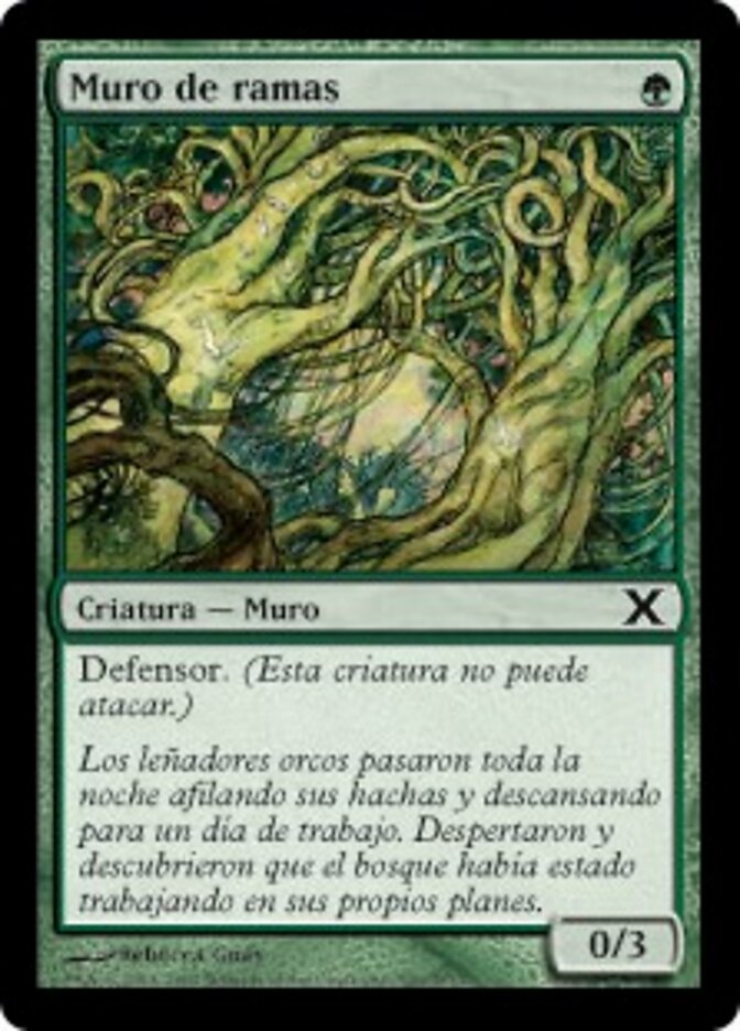 Muro de ramas