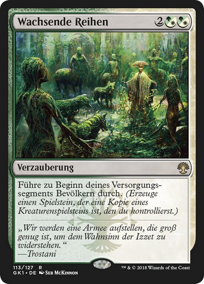 Wachsende Reihen