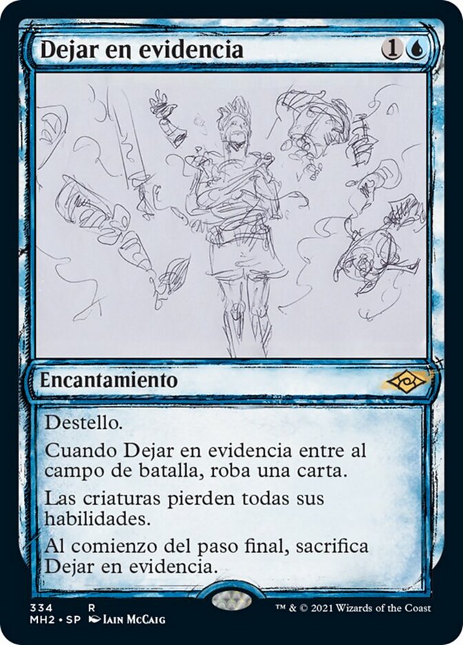 Dejar en evidencia