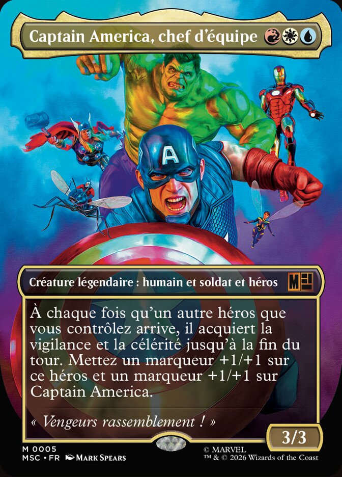 Captain America, chef d'équipe