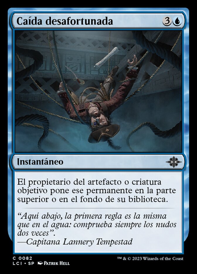 Caída desafortunada
