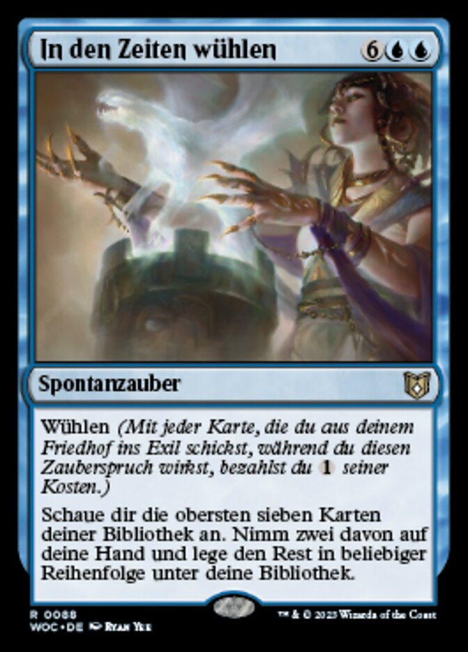 In den Zeiten wühlen