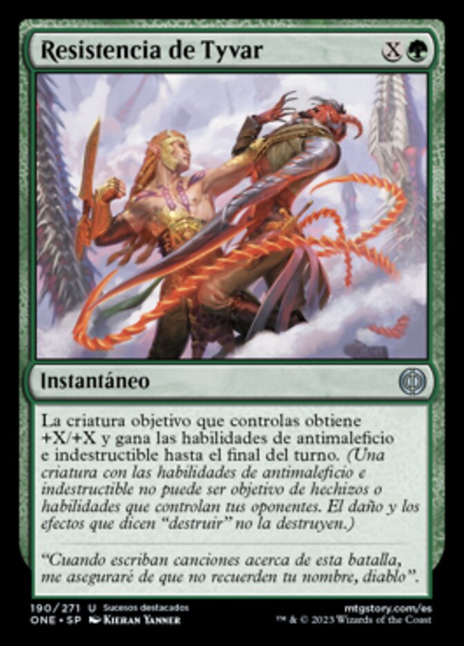 Resistencia de Tyvar