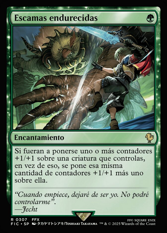 Escamas endurecidas