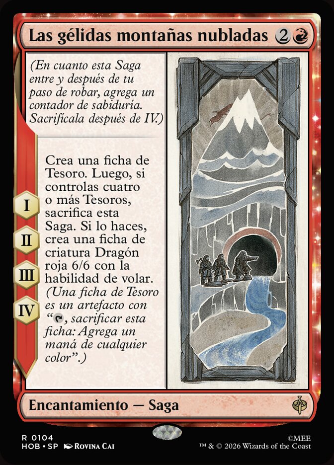 Las gélidas montañas nubladas