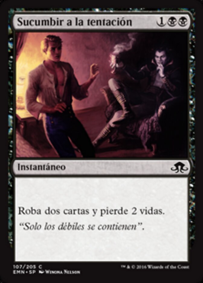 Sucumbir a la tentación