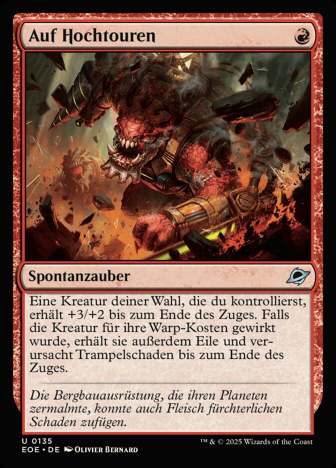 Auf Hochtouren