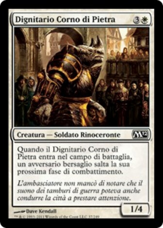 Dignitario Corno di Pietra