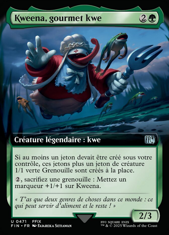 Kweena, gourmet kwe