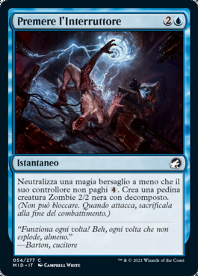 Premere l'Interruttore
