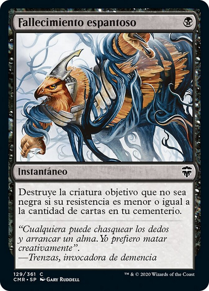 Fallecimiento espantoso
