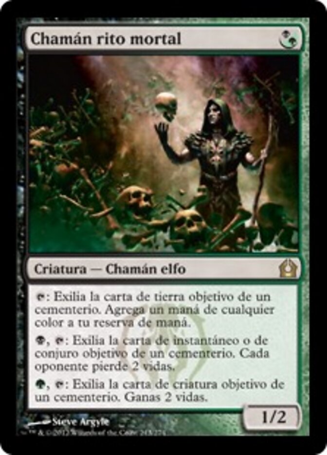 Chamán rito mortal